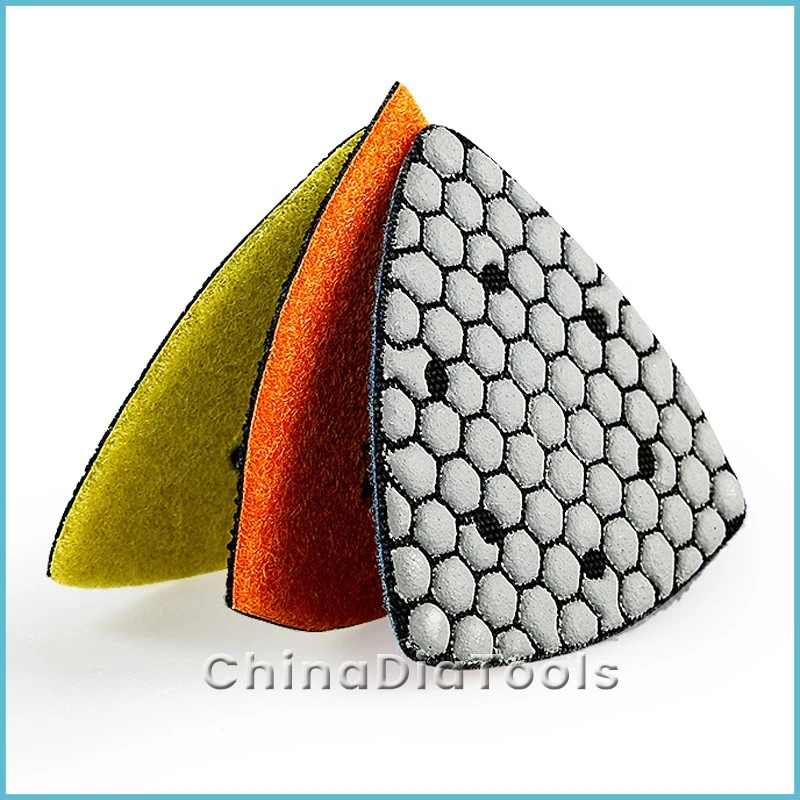 Triangle Shape Diamond Polishing Pad Dry Use